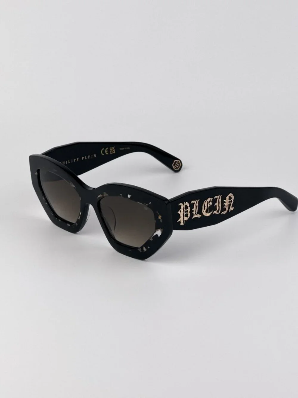 Philipp Plein Women’s Sunglasses Supreme Star Black Green Gradient SPP099M